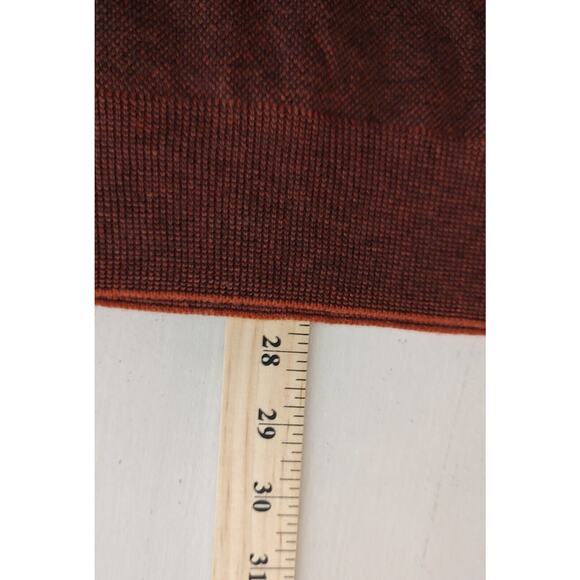 Alan Flusser 1/4 Zip Pullover Sweater Textured Knit Brown XL - Picture 5 of 7